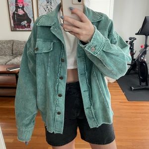 Oversized Teal Shacket